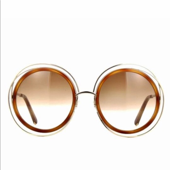 Chloe carlina round sunglasses